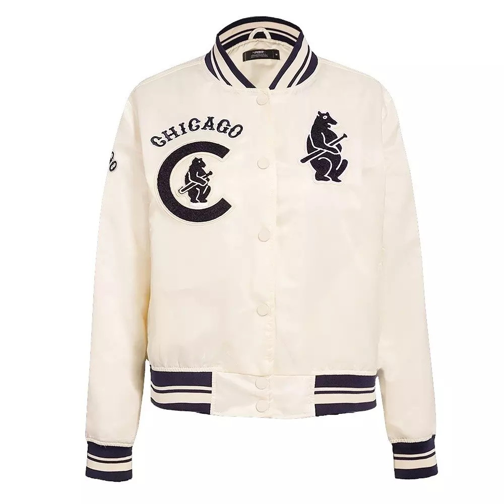 Pro Standard Women's Chicago Cubs Retro Classic Rib Satin Jacket